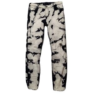 ZARA TRAFALUC DENIM WEAR Women Size 10 Black Distressed Bleached Jeans